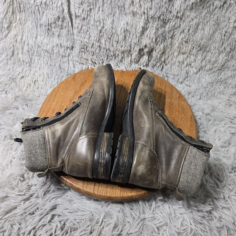 Taos Cutie Bohemian Outdoor Boots Ankle Boots Womens 7-7.5 EU 38 Gray Leather